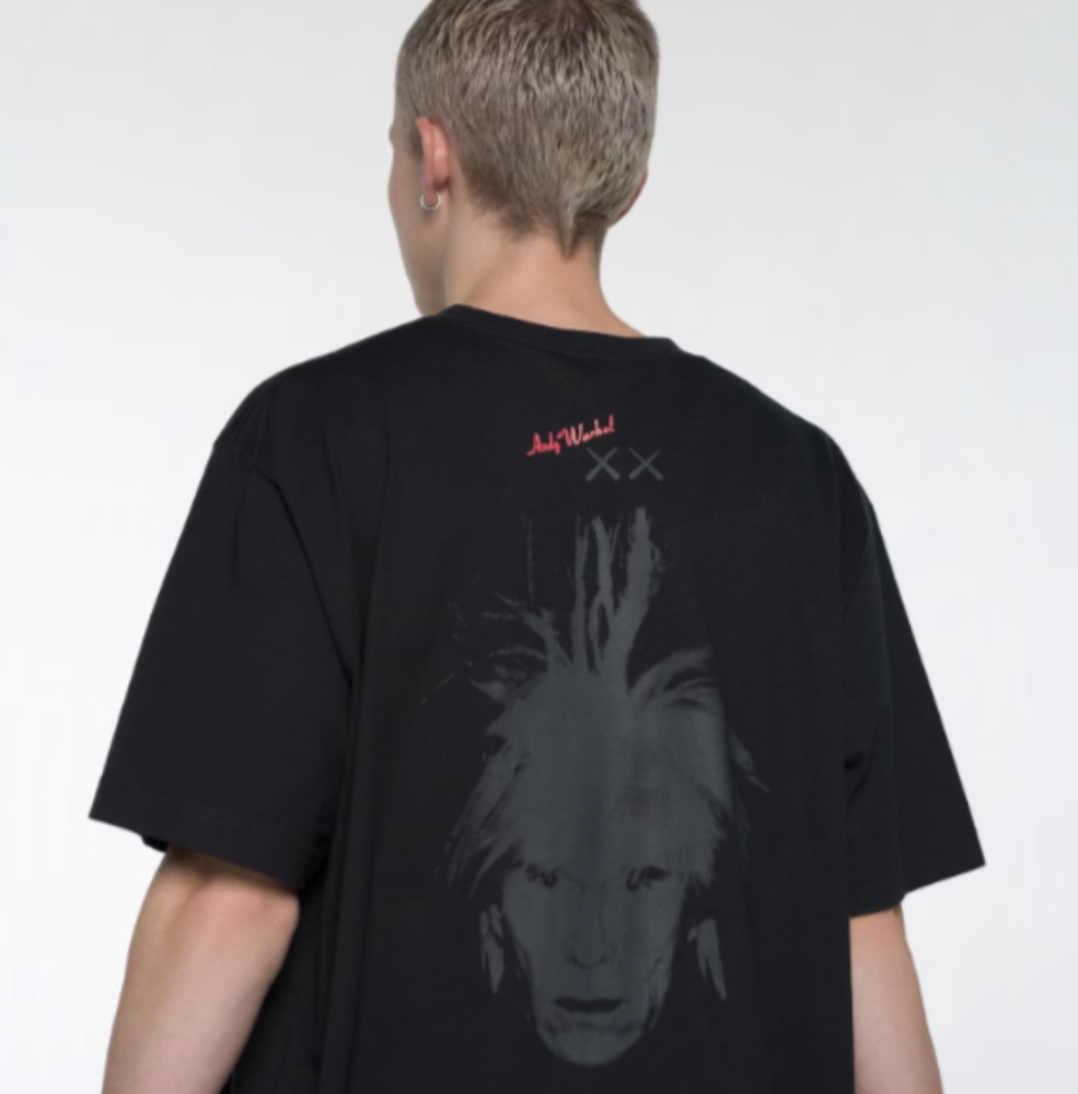 Uniqlo x KAWS Black Short Sleeve Tee with Graphic Design